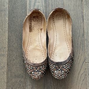 Frye studded flats